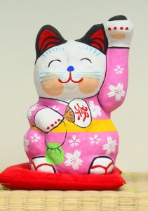 張子の招き猫　白猫