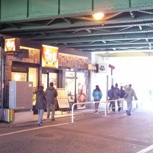 御徒町駅南口の高架下風景