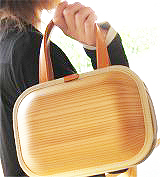 木のバッグ monacca bag-kaku-shou プレーン (BKS-P)【エコアス