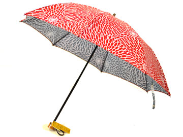 晴雨兼用「伊砂文様（いさもよう）ふろしき」折りたたみ傘  (菊）親骨50cm　8本グラスファイバー骨　(990267)商品写真