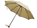 しまつむぎ（ポリエステル紬風）　折りたたみ　晴雨兼用傘（黄色）　親骨50cm　8本