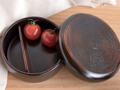 庄川挽物木地　天然木漆器　フリーボックス