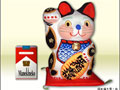春日部張子人形　招き猫5号